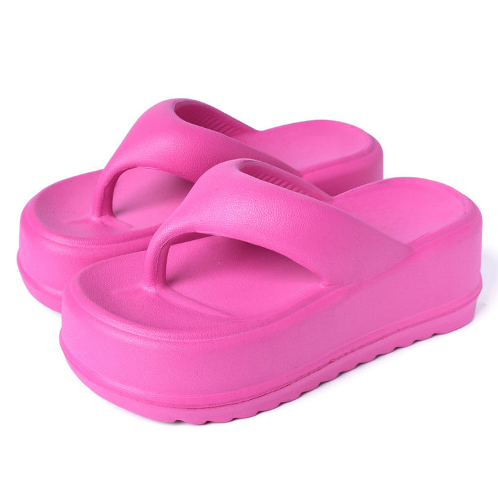 sunnycolor-รองเท้าแตะ-วัสดุ-eva-รองเท้าแตะหญิง-ลำลองสำหรับผู้หญิง-7cm-พื้นรองเท้าหนามาก-hzfws2565
