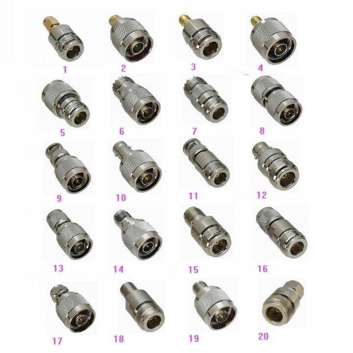 10pcs-adapter-n-to-sma-uhf-pl259-so239-bnc-tnc-f-tv-male-plug-amp-female-jack-rf-coaxial-connector