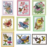 【hot】┋✧  Printed 14ct 11ct Count Canvas Fabric Embroidery Set Needlework