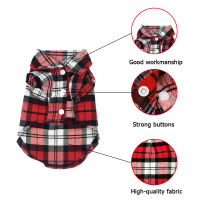 Summer Classic Plaid Clothes for Cats Dogs Fashion Cotton Cat Dog Tshirt Vest Puppy Clothing Chihuahua Yorkshire Shirts s