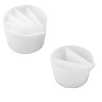 2Pcs Pouring Split Cups Reusable Pouring Paint Supplies Cups Silicone Split Cup for Paint Pouring