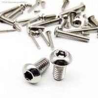 ☃☬◆ 10pcs UNC 10 -24 1/4-20 US Coarse Thread 304 A2-70 stainless steel Allen Hex Hexagon Socket Button Head Round Screw Bolt ISO7380