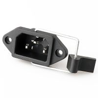 【support】 CRAZY DEAL mall LZ-14-1-06 IEC C14 Inlet แผง Mount Snap-In Vision Mount ปลั๊กไฟ Ac