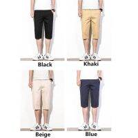 Black Men Cotton Shorts Chinos Short Below Knee Length