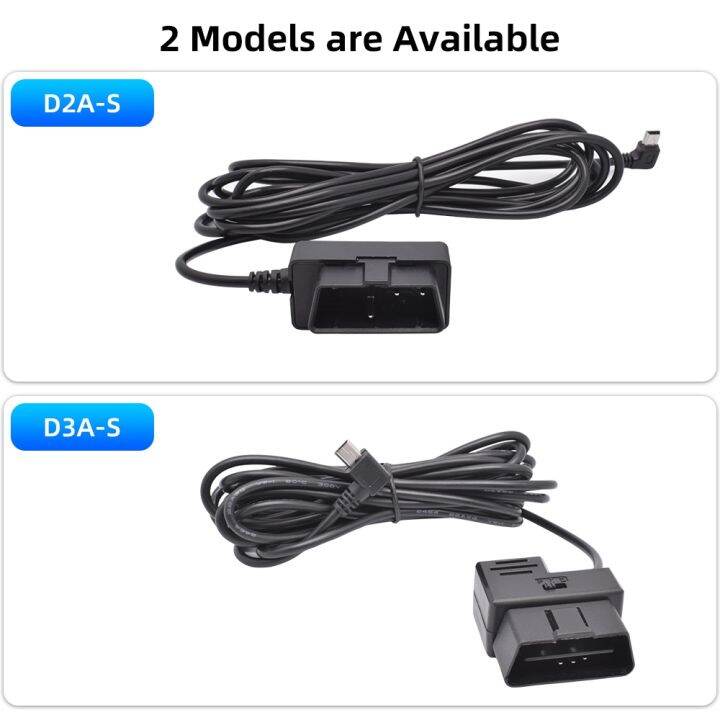 deelife-obd2-hardwire-kit-for-car-dvr-mirror-camera-dash-cam-parking-guard-cable-12v-24v-to-5v-mini-micro-usb-hard-wire