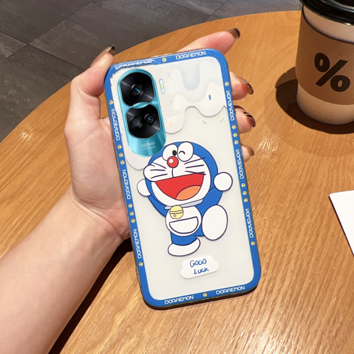 phone-case-เคส-honor90-honor-90-lite-5g-honor-x5-huawei-nova-y71-การ์ตูนโดราเอมอนซิลิโคนใสกรอบนุ่ม2023