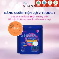 Combo 8 gói Băng vệ sinh quần Shana ban đêm 2 miếng/gói siêu thấm hút