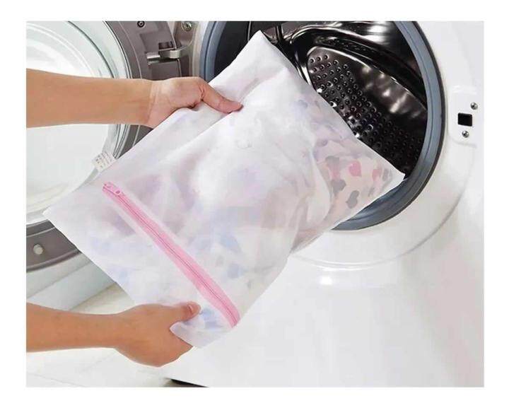 laundry-net-bag-ถุงซักผ้าแบบดี-ขนาด-50x60-cm-ถุงซักผ้า-ถุงซักผ้าใหญ่-ถุงตาข่ายแบบซิบ-ถุงซักผ้าละเอียด-ถุงซัผ้านวม-ถุงใส่ผ้าซัก-ถุงใส่ผ้าไปซัก