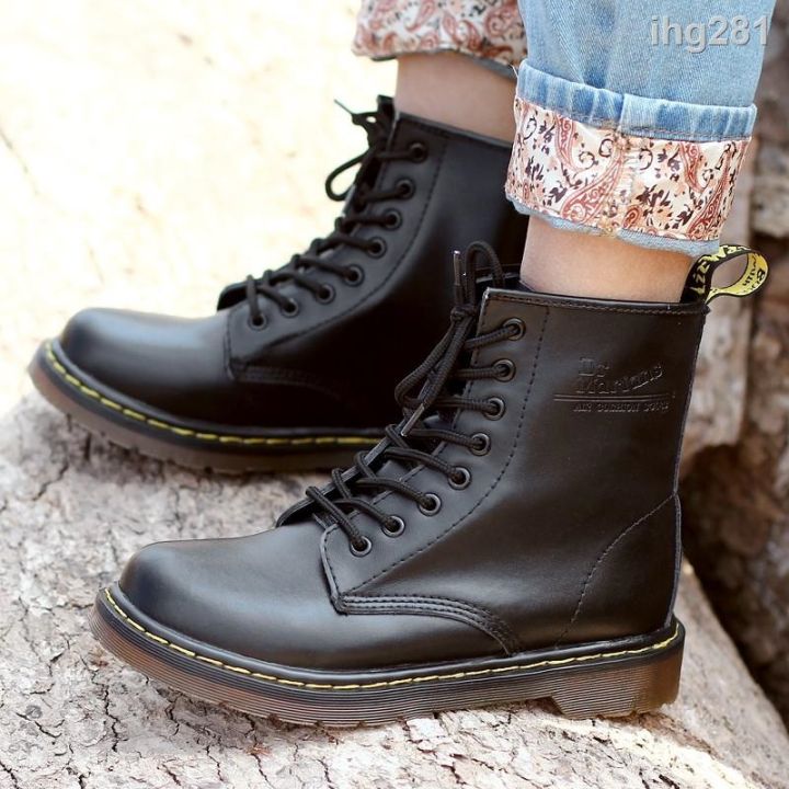 dr-รองเท้าบูทมาร์ตินของแท้-martens1460-รองเท้าบูตมาร์ตินสำหรับผู้ชายผู้หญิงรองเท้าบูตมาร์ตินสวยกลางแจ้งสไตล์คลาสสิก