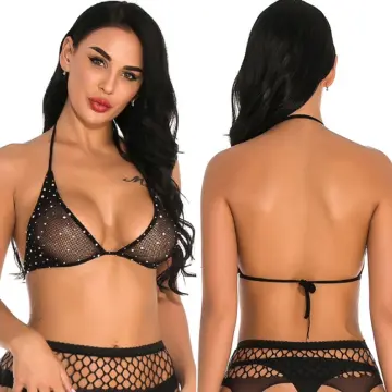 Women Victoria Secret lingerie set ladies anti-sagging bra sexy lace thin  no sponge bra with panties