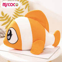 MSCOCO Boneka Mainan จำลองน่ารักสร้างสรรค์หมอนยัดตุ๊กตาหนานุ่มฉลามวาฬน่ารักสำหรับเด็กผู้หญิงคอลเลกชันตกแต่งของขวัญ