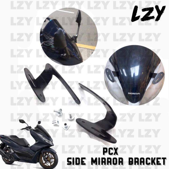 Honda PCX 150 Side Mirror Bracket R25 Nemo Bracket CNC Alloy With Bolt ...