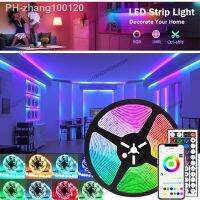 1-5M 10M 15M 20M 30M LED Strip Light for Room RGB5050 USB Flexible Lamp Tape Bluetooth Control DC5V Led Neon Lights TV Backlight