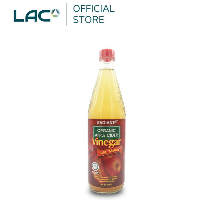 [Expiry Apr 2027] Radiant Organic Apple Cider Vinegar 750ML Lazada