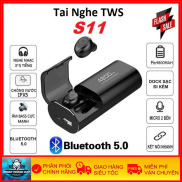 Tai Nghe Bluetooth 5.0 AMOI S11 Kiêm Pin Sạc Dự Phòng 4800mAh Chân USB Sạc