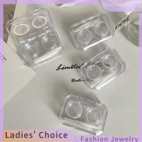 [COD] liuchuanbing Jewellery กล่องใส่คอนแทคเลนส์ขนาดเล็กแบบใสสำหรับผู้หญิง, กล่องใส่คอนแทคเลนส์แบบพกพาสำหรับเดินทางกลับบ้าน