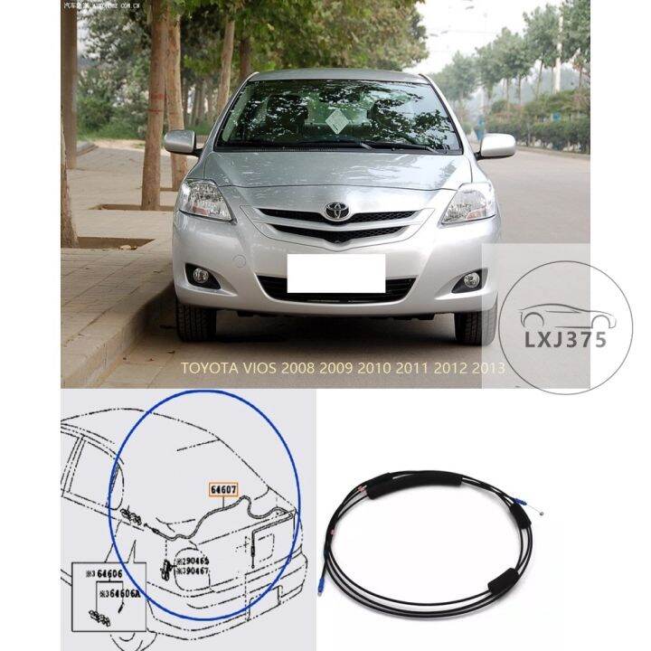 Toyota Vios 2008 2009 2010 2011 2012 2013 Compartment / Trunk Lid Cable
