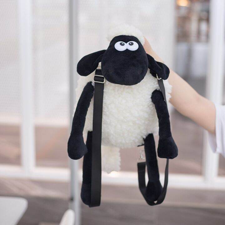 cartoon-cute-kawaii-black-lamb-backpack-large-capacity-plush-doll-toy-valentines-day-birthday-christmas-for-children-girlfriend