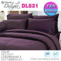 ?TeeBed? Tulip Delight ชุดผ้าปู + ผ้านวม 5 ฟุต (6 ชิ้น) ลายสีพื้น DL531   DL2017