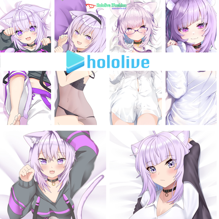 Hololive Body Pillow Case ☆ Nekomata Okayu ☆ Vtuber HD Digital Printing