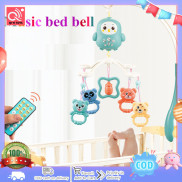 Baby bed bell newborn baby music rotating bedside bell toy remote control