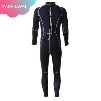 ชุดดําน้ําแบบเต็มป้องกันความร้อนสีดํา neoprene wetsuit 3 มิลลิเมตร สําหรับผู้ชายTH