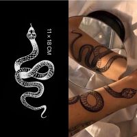 【Mars Tattoo Shop】NEW technology Long Lasting 2 Weeks Semi-Permanent tattoo Temporary Tattoo Sticker Fake Tattoo Snake D034