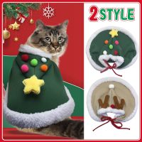 ZZOOI Christmas Pet Clothes Winter Warm Dog Cat Funny Cloak Party Puppy Kitten Costume Supplies Gift Dog Supplies