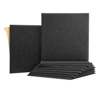 10Pack Sound Proof Panels for Walls,Self-Adhesive Acoustic Panels 12x12x0.4In for Recording Studio,Office,Home