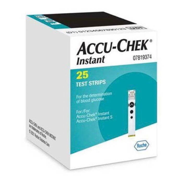 Accu chek instant test strips 25 s lazada