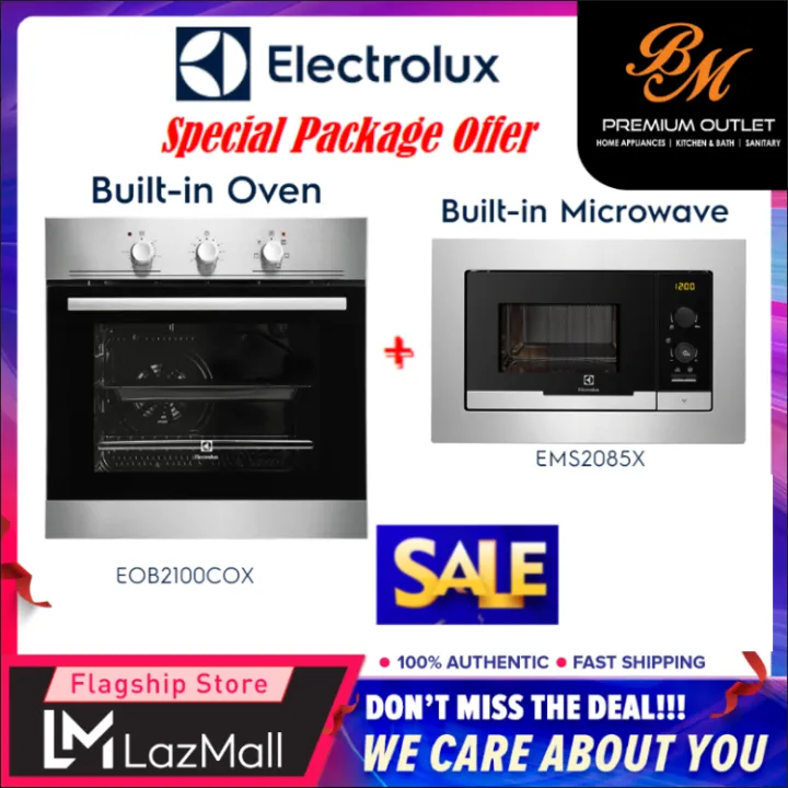 Electrolux Built in Microwave EMS2085X Grill 20L + Electrolux
