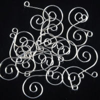 202150pcs-500pcs Sliver Metal Hook Buckles Bowtie Connectors For Crystal Glass Beads Pins Decorate Accessories