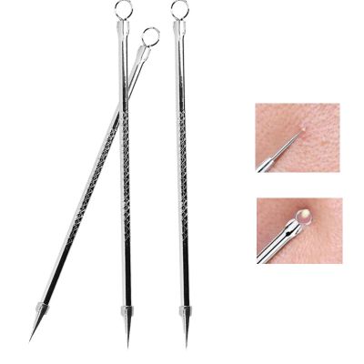 【cw】 Hot Blackhead Comedone Acne Blemish Extractor Remover Face Pore Cleaner Needles Remove Tools ！