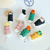 COD SDGREYRTYT Cute All-match Baby Girls Boys Canvas Casual Shoes Double Soft Sole Comfortable Anti-slippery 2-8 Years Old Kids Shoes