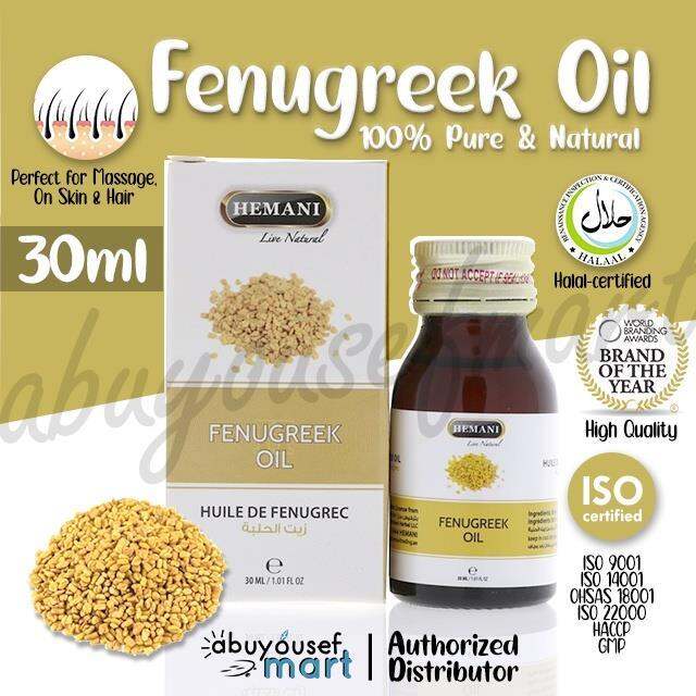 New Hemani Fenugreek Oil Minyak Biji Halba 30ml Hair Growth Breast
