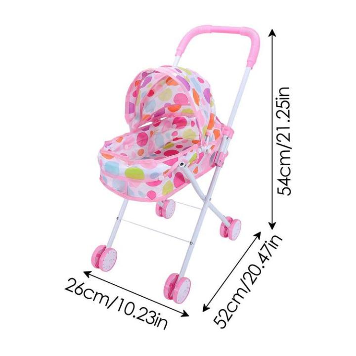 doll-stroller-toy-toddler-doll-stroller-collapsible-doll-car-seat-with-adjustable-canopy-babies-doll-accessories-toy-strollers-for-babies-dolls-for-girls-and-kids-kind