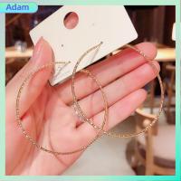 ADAM ผู้หญิง งานสังสรรค์ วงเวียนใหญ่ งดงาม สง่างาม เพทาย ทรงกลม คริสตัล Drop Dangle Stud ต่างหูห่วงกลม