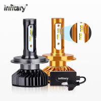 Infitary H4 H7 Led Headlight Bulbs 22000Lm 6500K ZES Chips Auto Ice Lamp For Cars H1 H3 H11 H13 H27 9005 HB3 HB4 Fog Lights