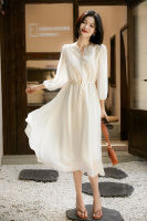 carmar ชุดเทพธิดา Georgette Silk White