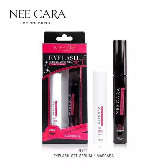 nee-cara-eyelash-set-serum-mascara-n192-neecara-นีคาร่า-มาสคาร่า-บำรุงขนตา