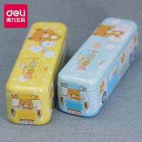 เคสดินสอรถยนต์ Deli 95559,เคสดินสอเหล็กนักเรียนกล่องเก็บดินสออเนกประสงค์3ชั้น