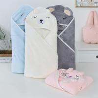 Super Soft Warm Bathrobes for New Borns Infant Sleeping Bag Swaddle Wrap Blankets with Hood Toddler Poncho Spa Towels for Uni