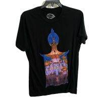 Cartoon Aladdin Princess Jasmine Genie and Jafar graphic cotton O-neck T-shirt for men