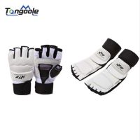 Full Set Of Kung Fu Sport Taekwondo Gloves Foot Ankle Protector Support Wushu Guard Martial Arts Fighting Boxing Hand Protector