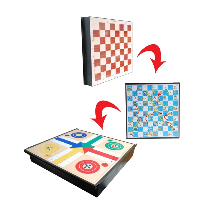 CHESS, LUDO, SNAKES AND LADDER 3in1 Board Game Lazada PH