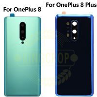 ฝาครอบกระจกสำหรับ Oneplus 8 8T เคสกระจกหลังประตูฝาหลังสำหรับ Oneplus 8 Pro เลนส์กล้องครอบเลนส์กล้อง