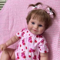 【YF】 50CM Full Body Vinyl Girl Waterproof Reborn Doll Maddie Hand-Detailed Painting with Visible Veins Lifelike 3D Skin Tone Gift