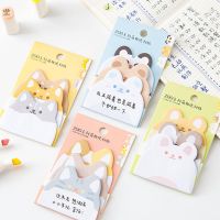 ชุดบันทึก Post-it การ์ตูน3ชั้นบันทึกดัชนีเครื่องหมายโน้ตกระดาษแปะสติกเกอร์ตกแต่ง