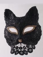 Fox Catwoman Mask Singing Adult Fake Mask Halloween Masquerade Full Face Stage Retro Wind Demon Live 【JYUE】