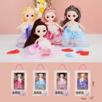 ▧ 16cm doll girl princess toy barbie bilittle loli mini simulation dress-up childrens hand-made bjd